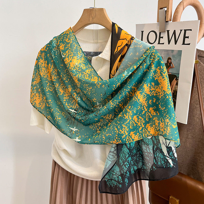 40*140 Fashion 3D Digital Printing Women's scarf