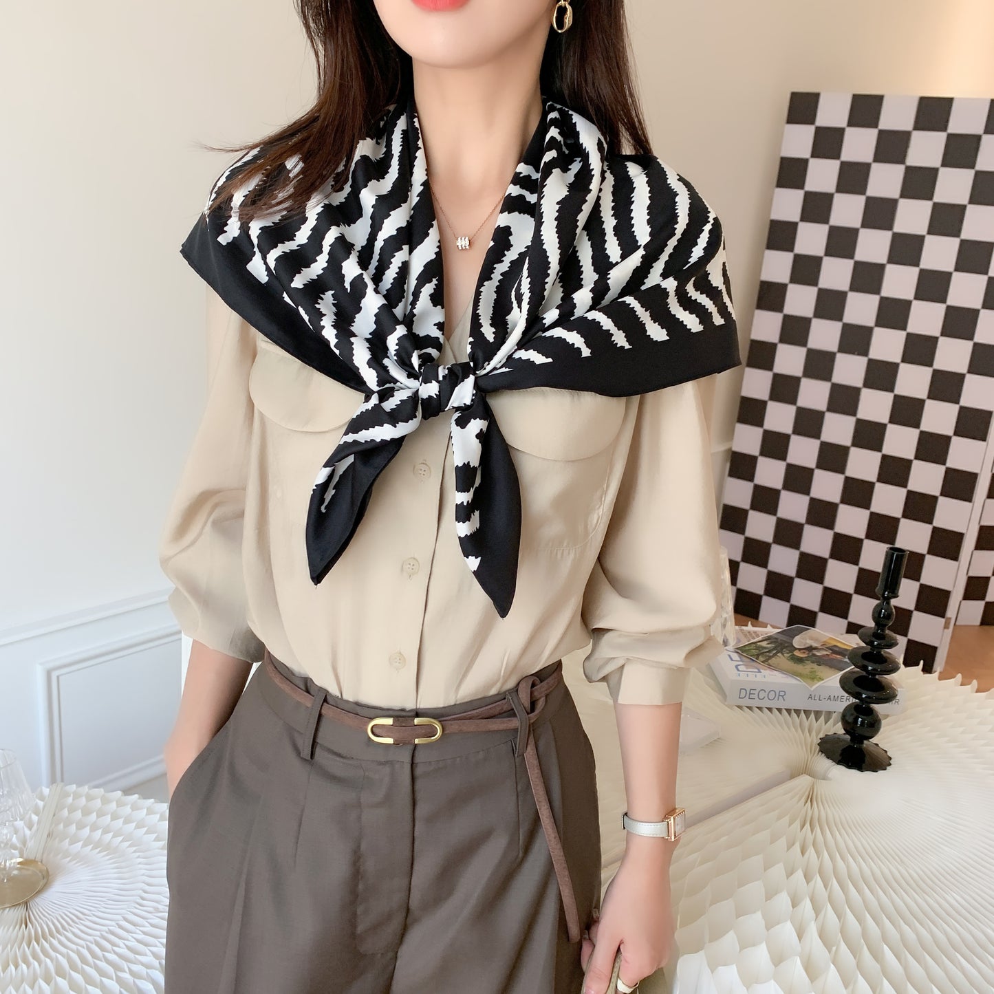 90*90 twill fabric scarf